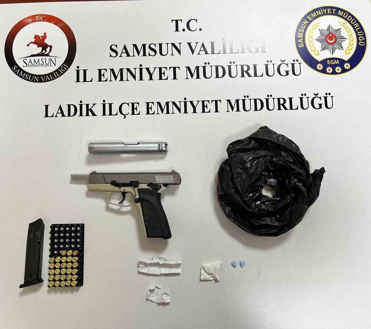 Ladik'te Narkotik Baskını Gerçekleştirildi