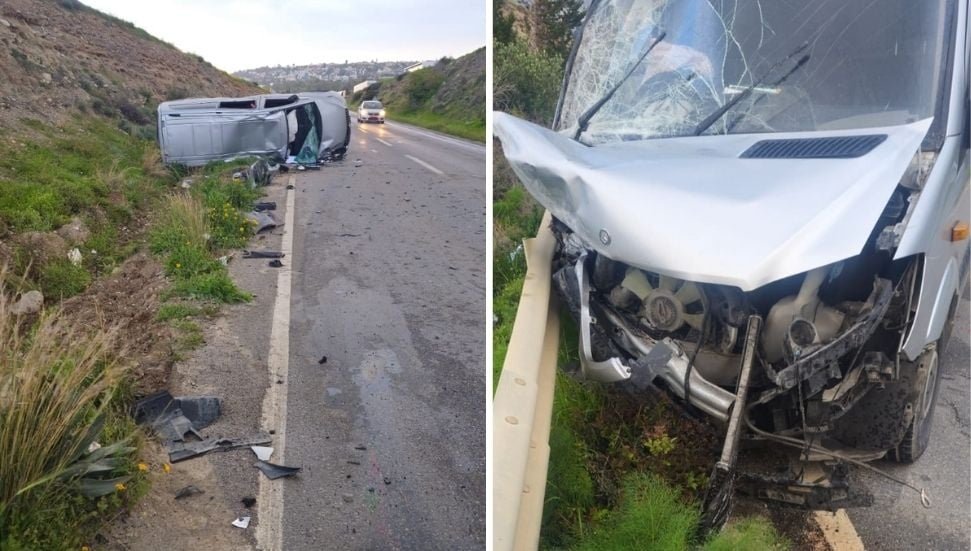 Girne-Tatlısu Yolu Üzerinde Trafik Kazası: Üç Kişi Yaralı