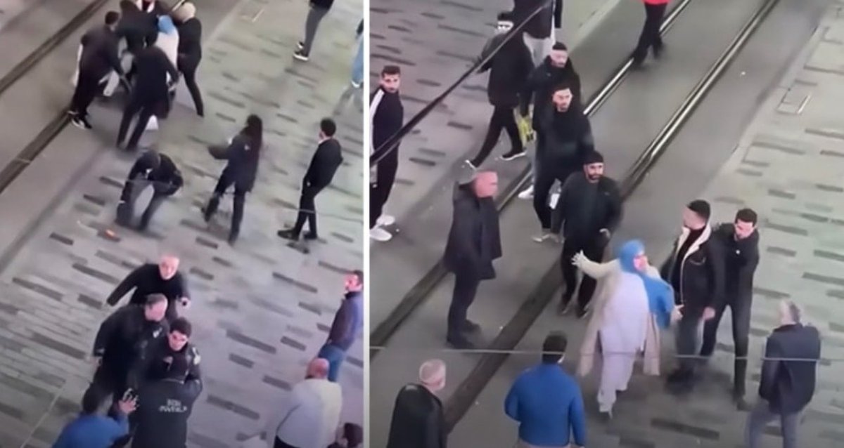 İstiklal Caddesi'nde Aniden Ortalık Karıştı! Güvenlik ve Vatandaşlar Çatıştı