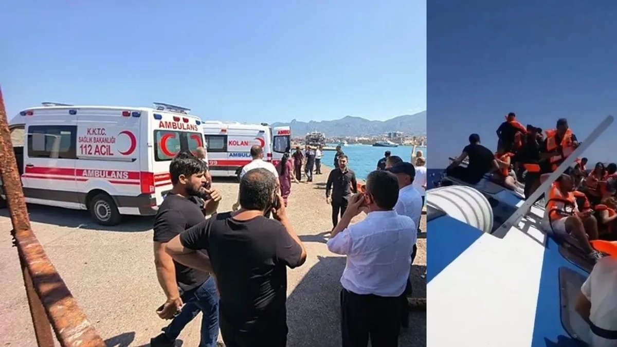 Girne Açıklarında Dehşet Anları: Kazazede Gemi Batmadan Önce Uyardıklarını Söyledi