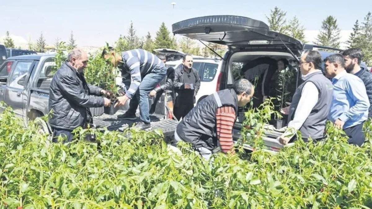 Konya'daki Üreticilere 31 Bin 420 Meyve Fidanı Yardımı Sağlandı