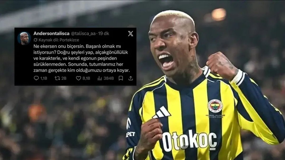 Talisca’dan Derbi Sonrası Dikkat Çeken Paylaşım: “Ne Ekersen Onu Biçersin”