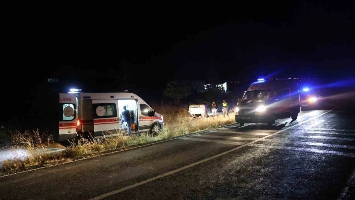 Nevşehir’de Kontrolden Çıkan Otomobil Takla Attı: 1’i Ağır 5 Yaralı