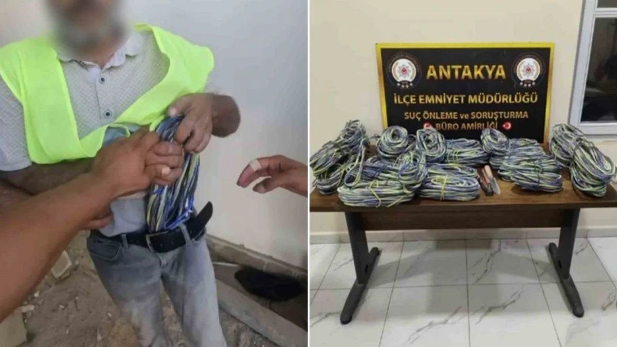 İşçi Yeleğiyle Şantiyeye Girdi: 300 Bin Liralık Bakır Kablo Çaldı